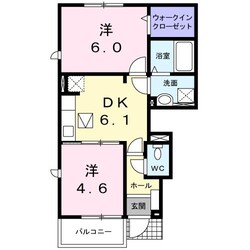 エレガンスヤツオＥの物件間取画像